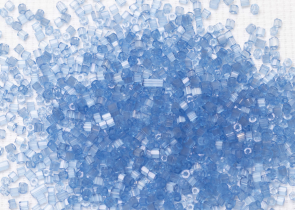 Бисер Чехия сатиновая рубка 10/0 50г 05132 голубой