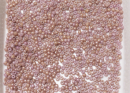 Бисер Япония круглый 11/0 10г 1201 бежевый/розовый, мраморный непрозрачный
